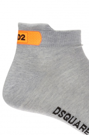 Logo-embroidered no-show socks, zdjęcie 2 Logo-embroidered no-show socks od Dsquared2